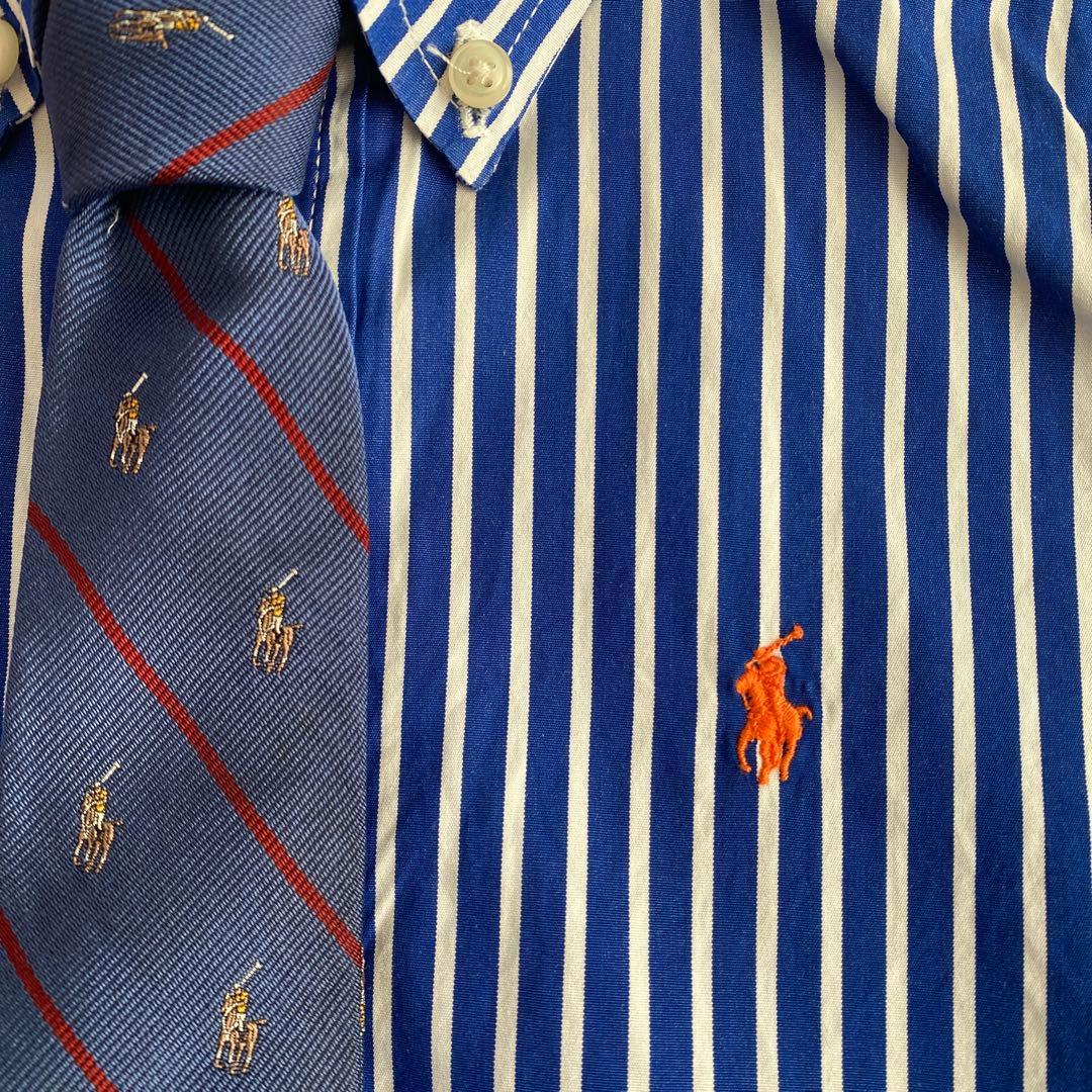 高級 ラルフローレン4点セット フォーマル 120 スーツ ブレ ネイビー