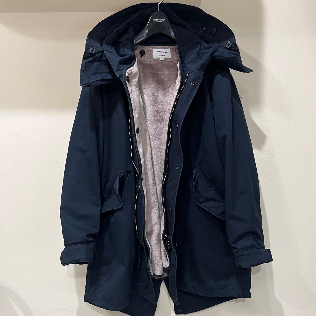 美品　ADAM ET ROPE’ モッズコート　ネイビー