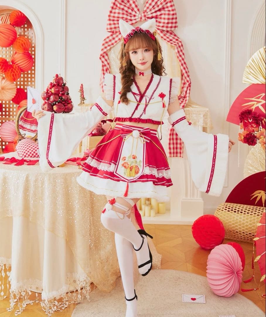 【完売品】Malymoon ロマンティックブルーム巫女キャット