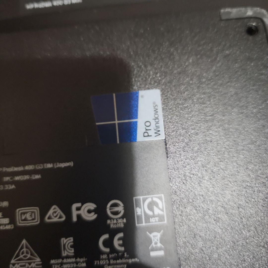 メ*リ様 HP ProDesk 400 G3 DM 8GB/256GB