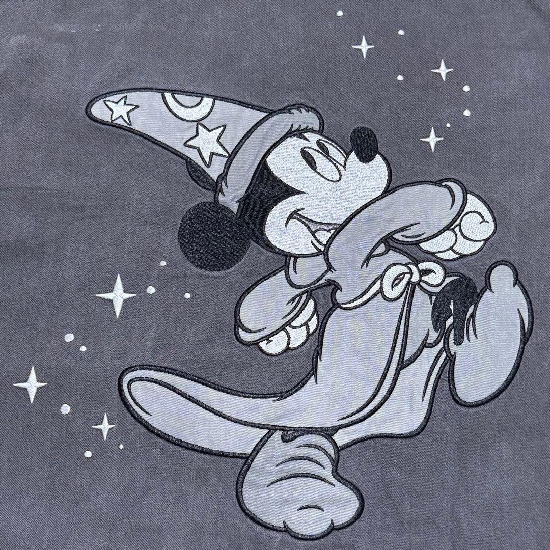 【タグ付】香港ディズニー ファンタジア ヴィンテージ加工 デニムジャケット XL