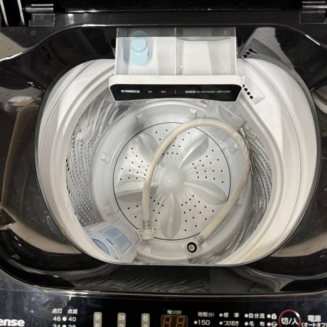 215 ブラックカラー冷蔵庫　洗濯機　セット　24年製　小型　一人暮らし　最新