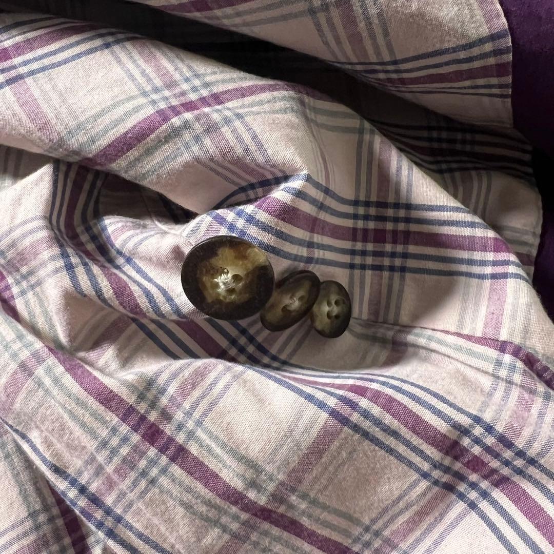 L.L.Bean ハンティングジャケット レザー襟 パープル 古着