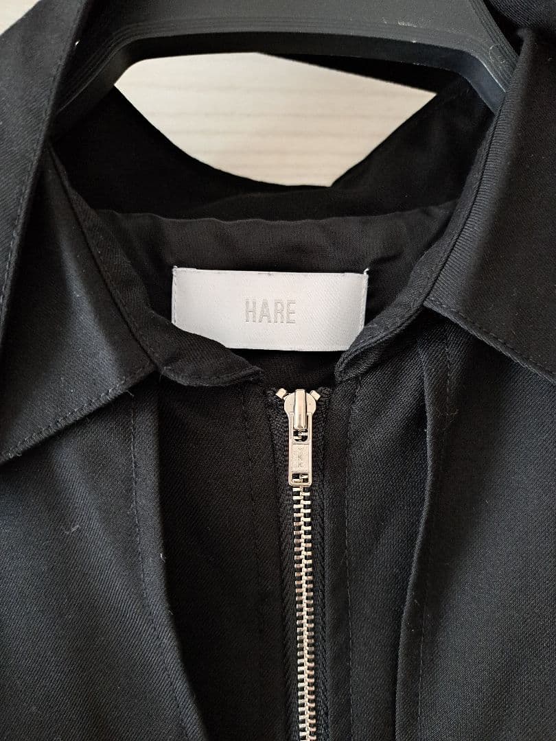 a*n様 HARE ハレ レースアップスリーブ ジップアップワンピース ベルト付