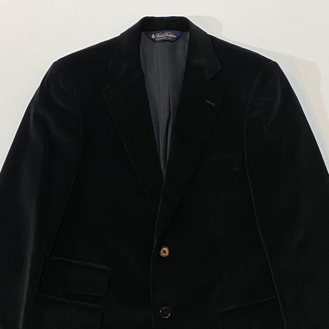 ブルックスブラザーズ モールスキンテーラードジャケット 日本製 黒 37SHT