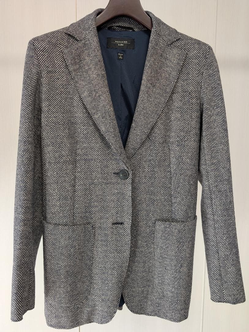 【美品】Weekend MaxMaraヘリンボーンジャケット