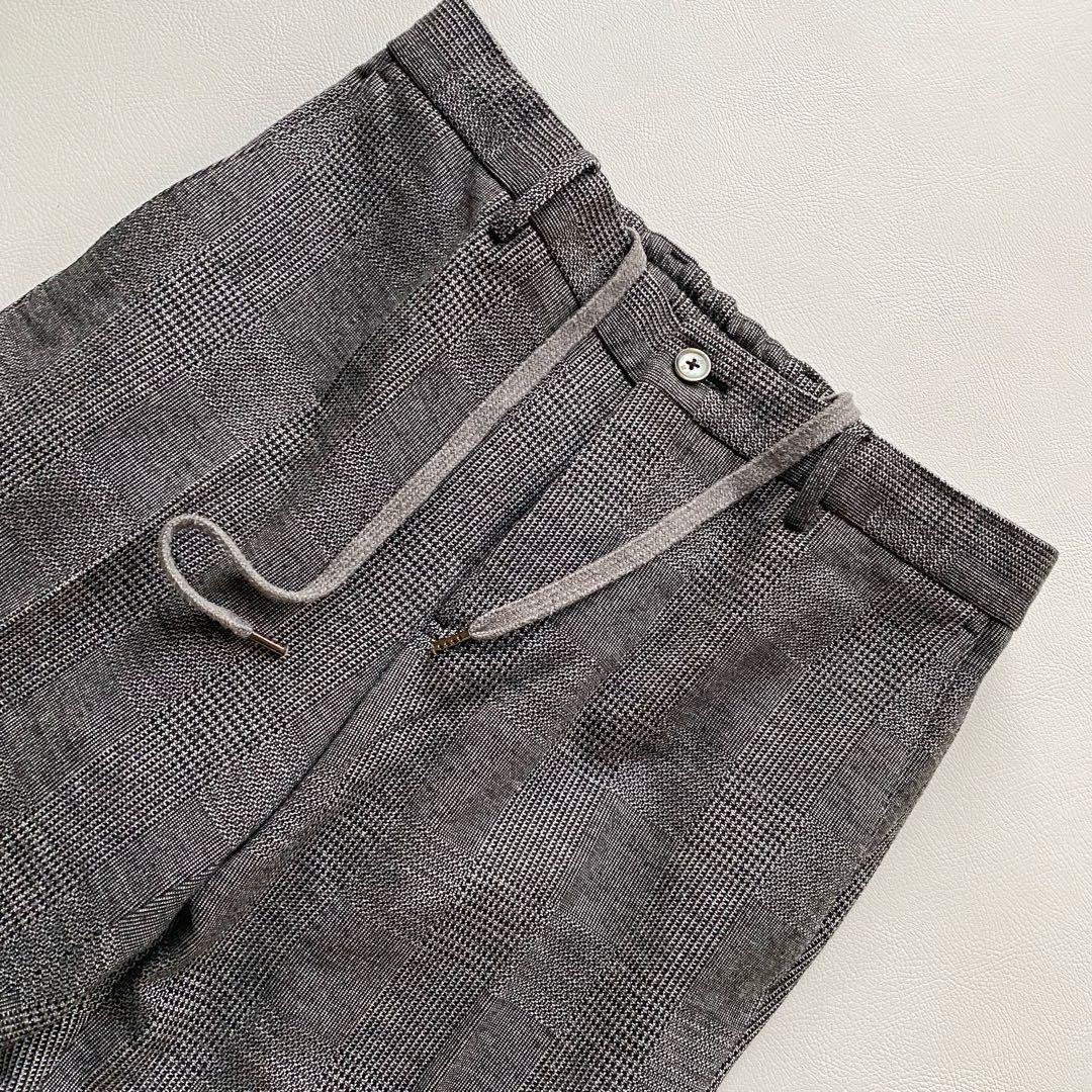 【美品】PT トリノ TRAVEL ドローコード トラベルパンツ 46 グレー