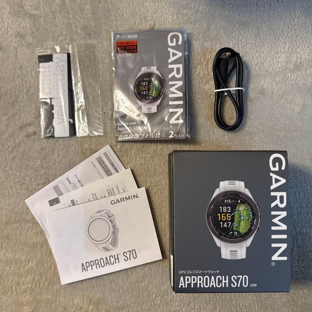美品❣️GARMIN S70 42mm ホワイト