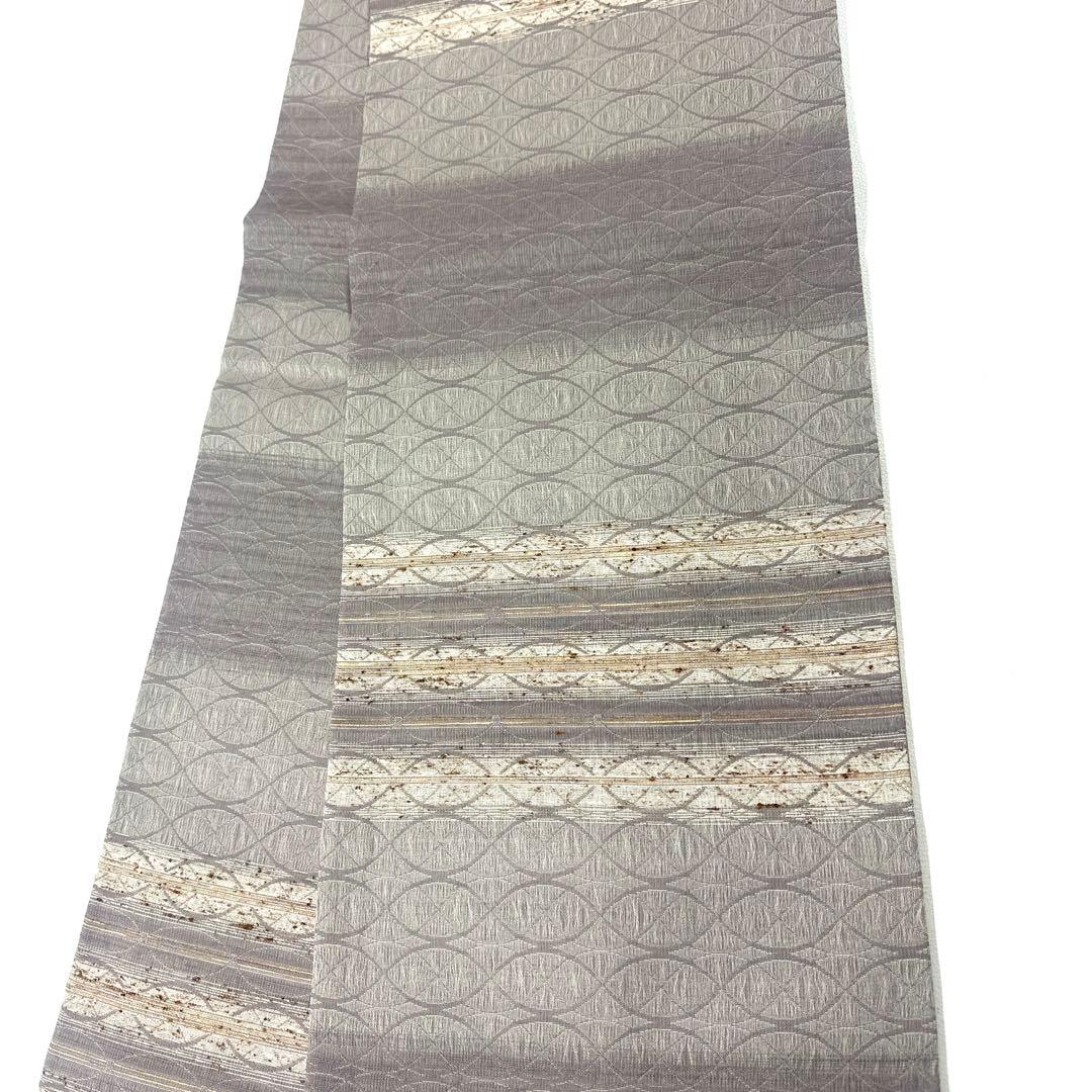 専用帯4967 ●高級 正絹 ぜんまい紬 袋帯