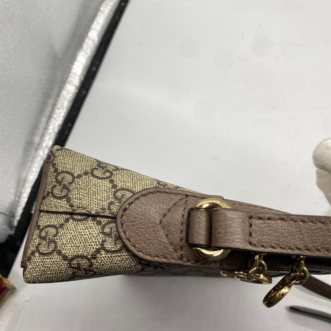 【美品】グッチ オフィディア GGスモール ショルダーバッグ シェリーライン