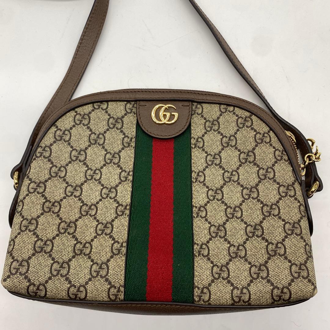 【美品】グッチ オフィディア GGスモール ショルダーバッグ シェリーライン