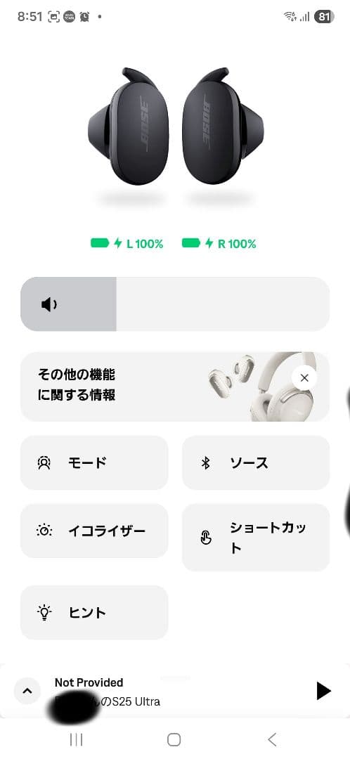 【美品】Bose QuietComfort Earbuds ブラック