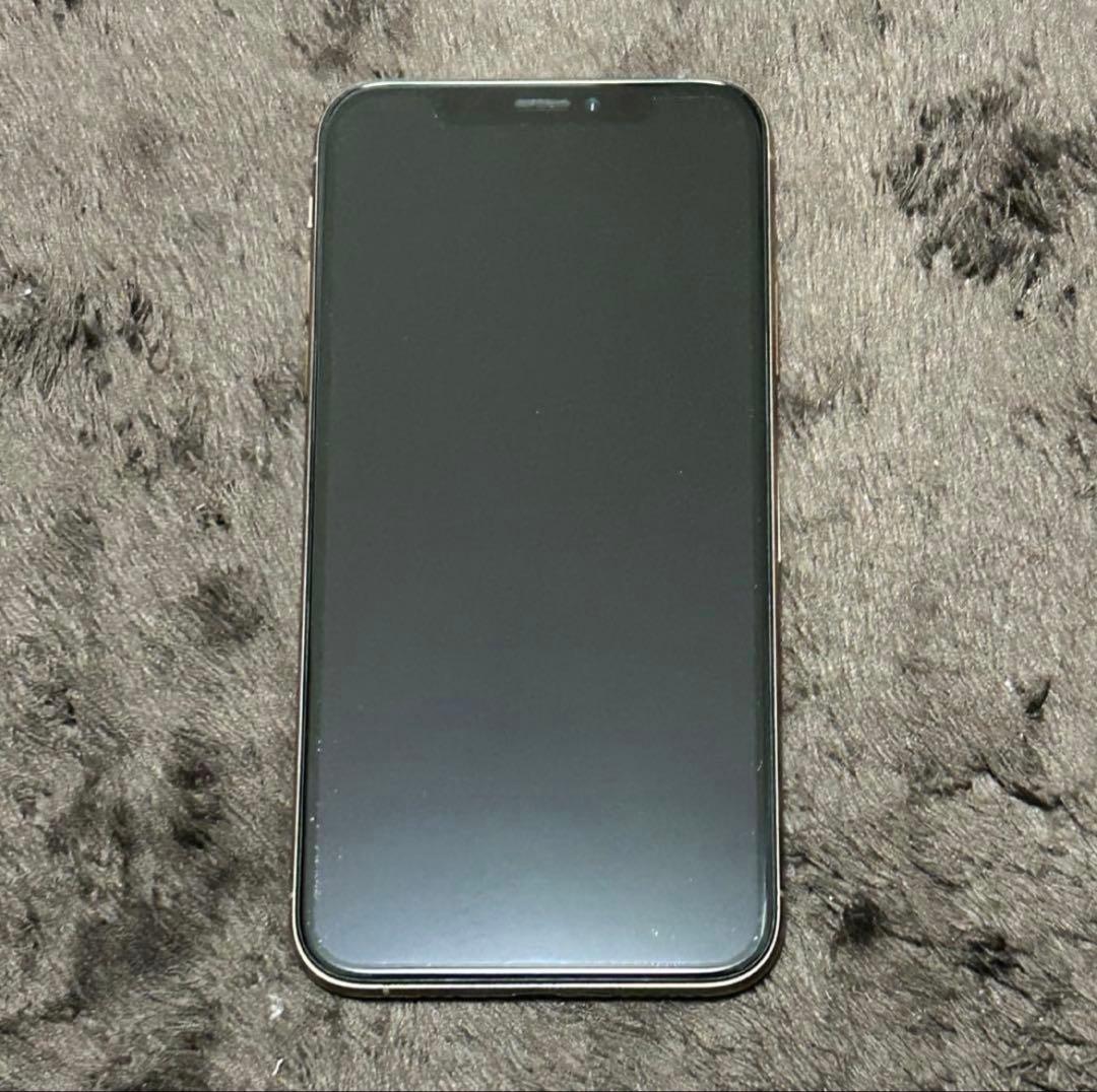 【美品】Apple iPhone X ゴールド 本体 アイフォンXS 初期化済み