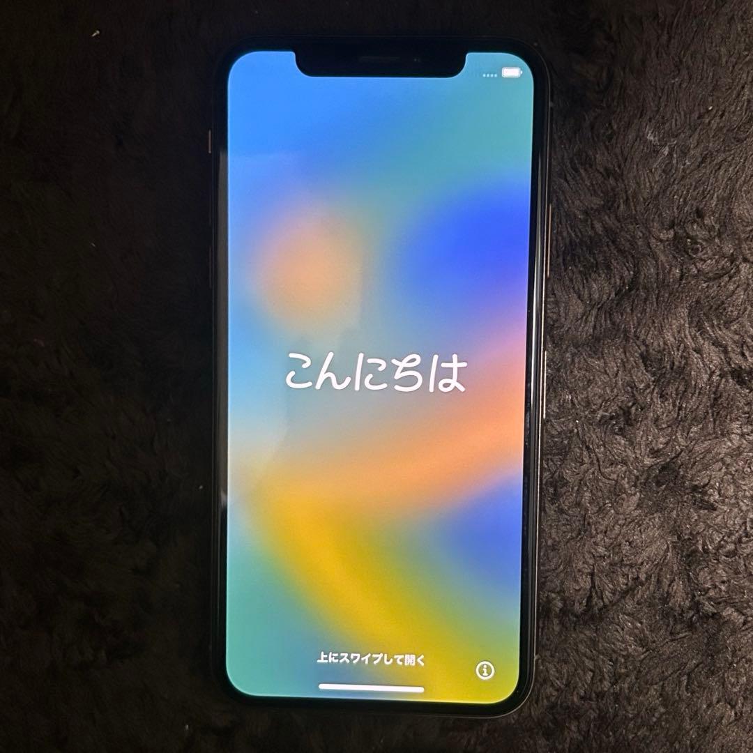 【美品】Apple iPhone X ゴールド 本体 アイフォンXS 初期化済み
