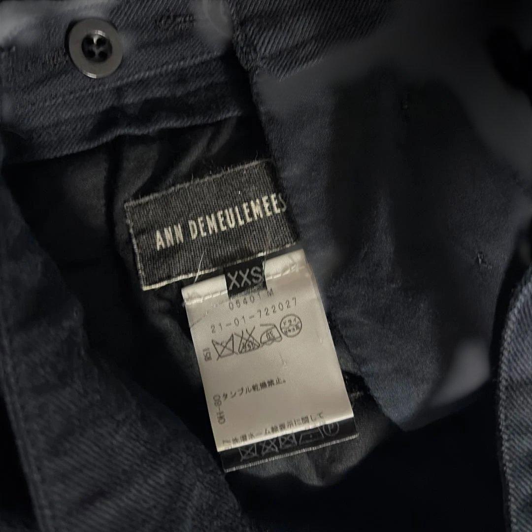 ANN DEMEULEMEESTER ブラック ワイドパンツ XXS