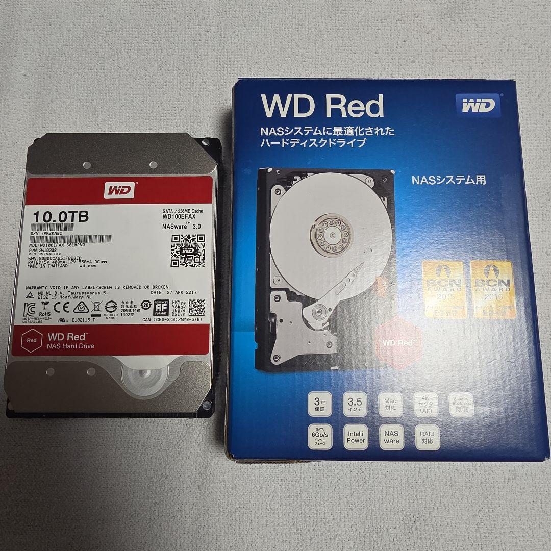 WD Red 10TB NAS用HDD WDC WD100EFAX