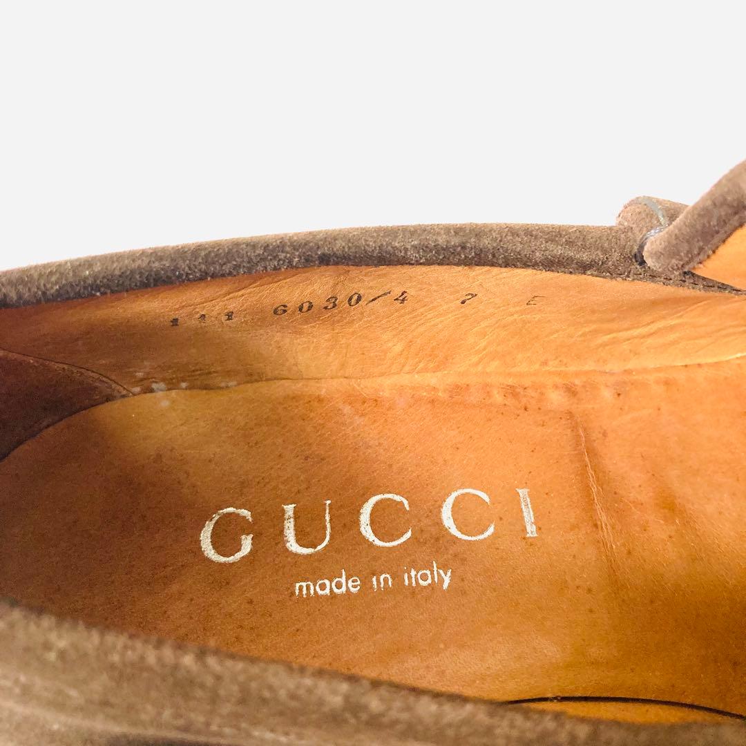 グッチ ホースビット スウェード モカシン シューズ 7E