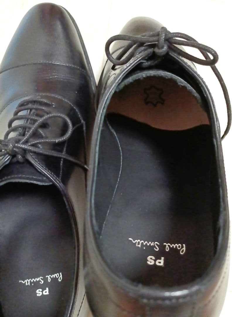 【Paul Smith】 革靴 黒 8 (26.5cm) トランプソール