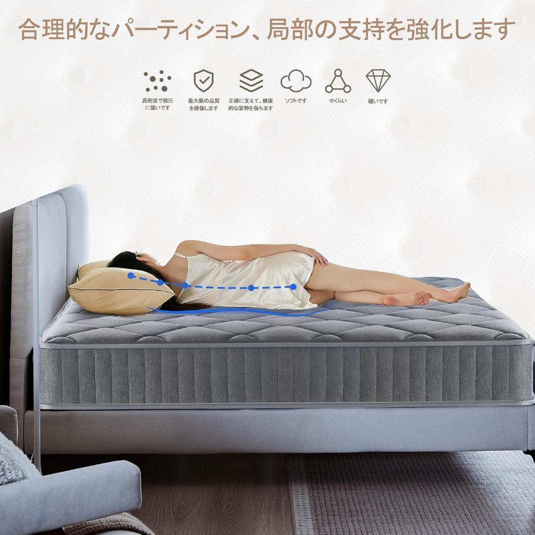 マットレス 厚さ22cm 高反発 (97×195×22cm) シングル