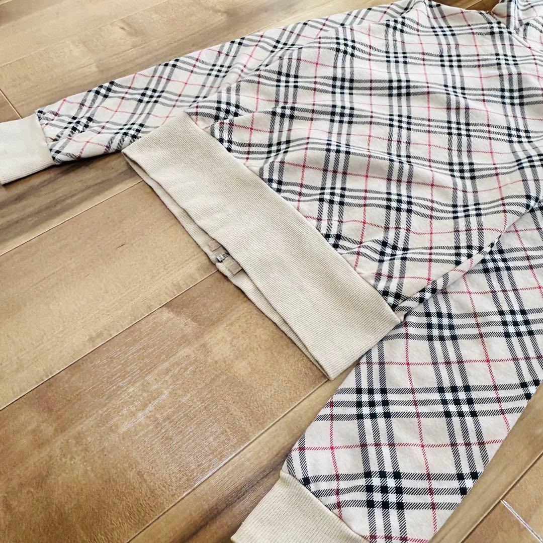 ✨バーバリーブルーレーベル ノバチェック フルジップパーカー フーディー y2k