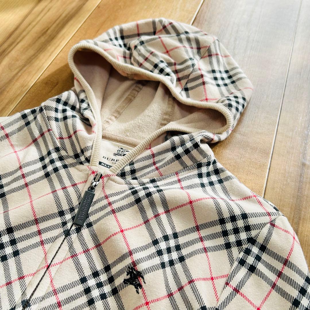 ✨バーバリーブルーレーベル ノバチェック フルジップパーカー フーディー y2k