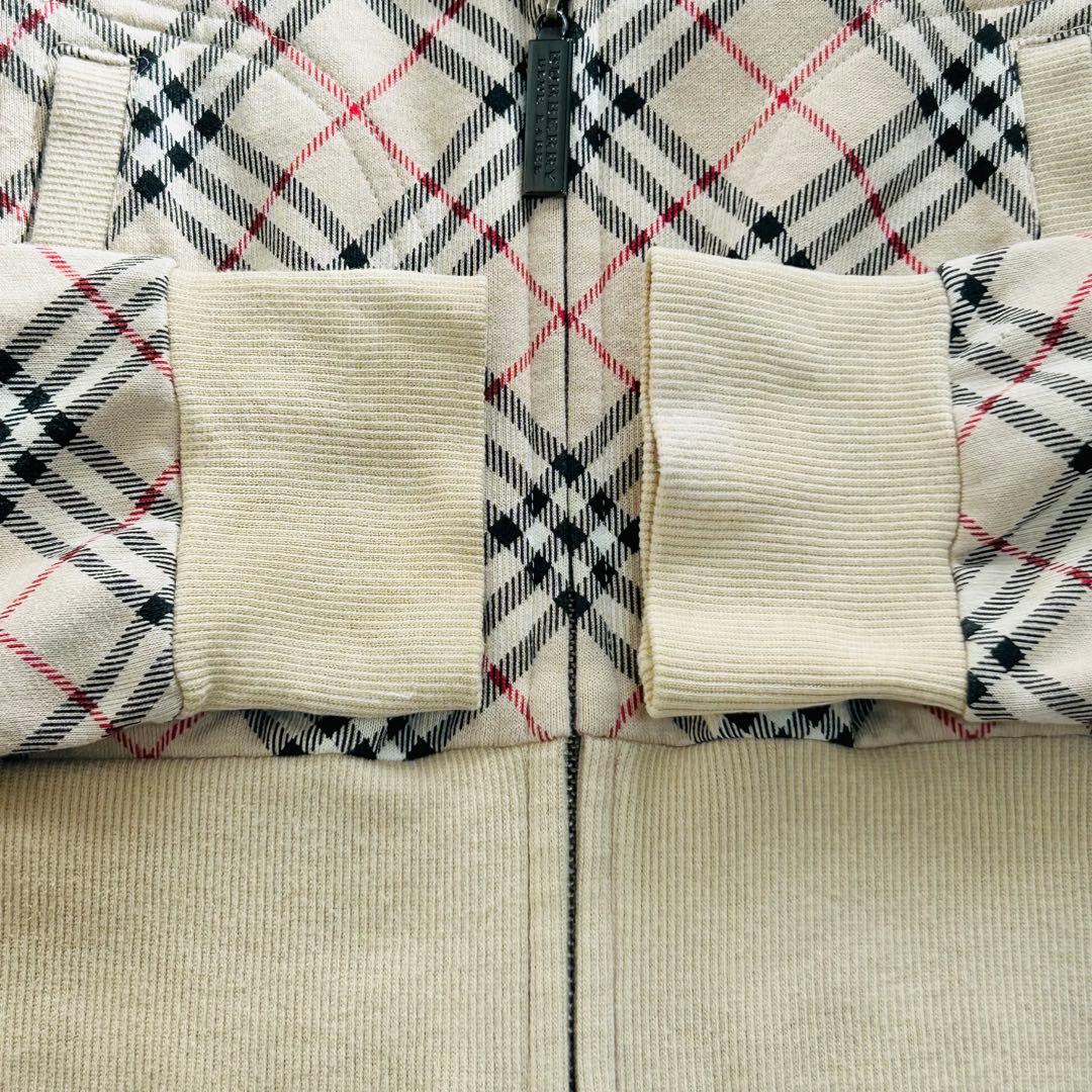 ✨バーバリーブルーレーベル ノバチェック フルジップパーカー フーディー y2k