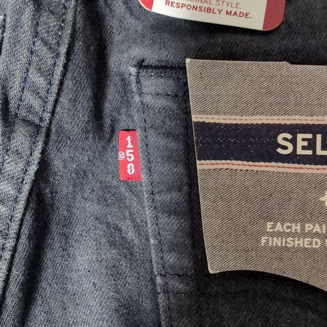 Levi's 501 150th 先染めブラックセルビッジデニム W31 L32