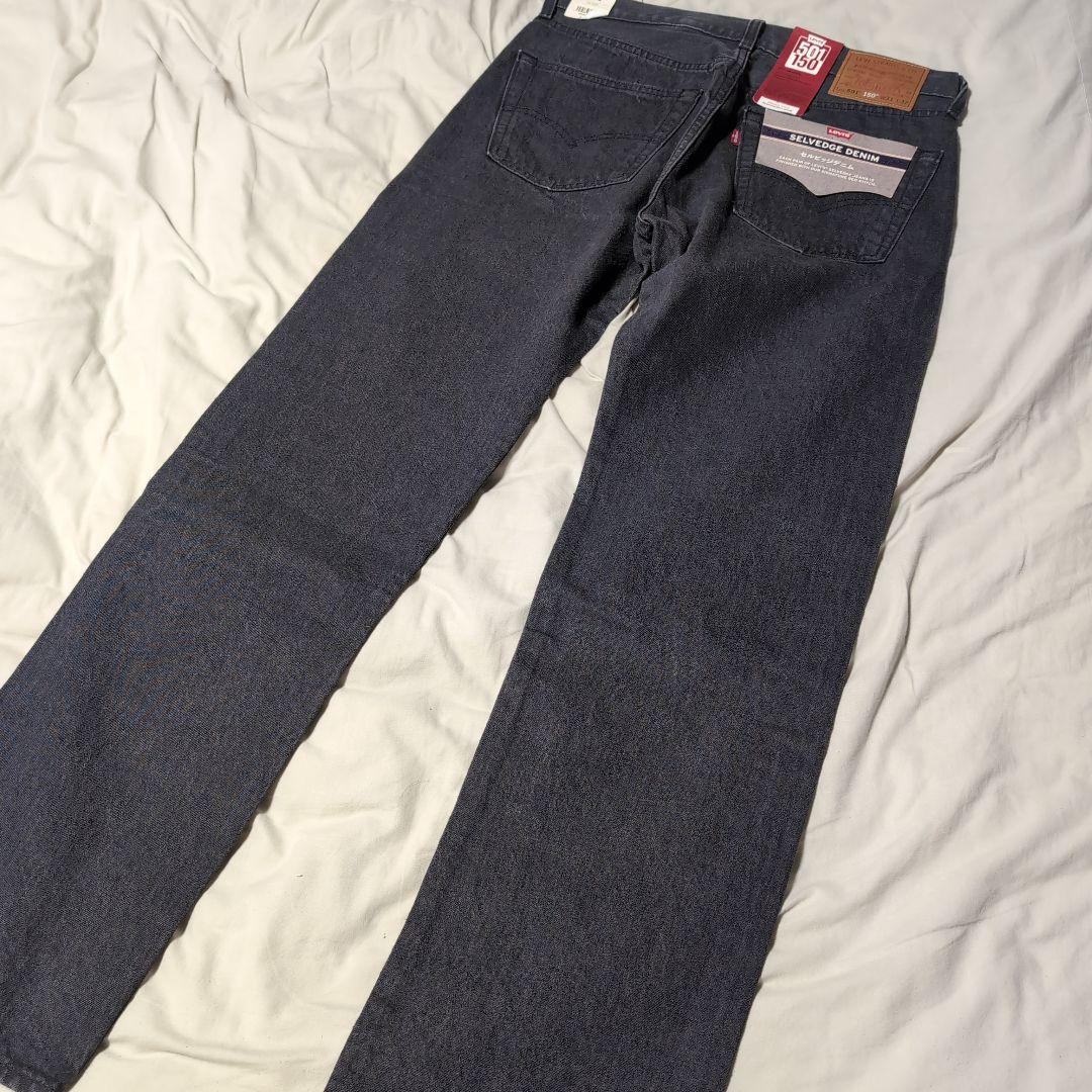 Levi's 501 150th 先染めブラックセルビッジデニム W31 L32