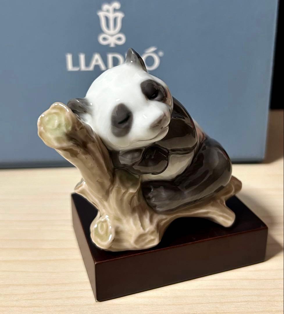 LLADRO リヤドロ　Lucky Panda 元箱台付き　※絶版 未使用保管品