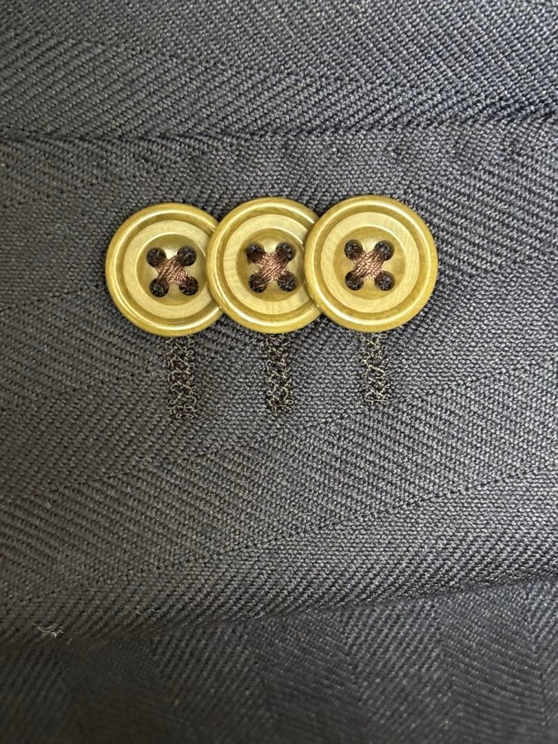 麻布テーラー　美品　冬用　ヘリンボーン・スーツ　A6～AB6程度