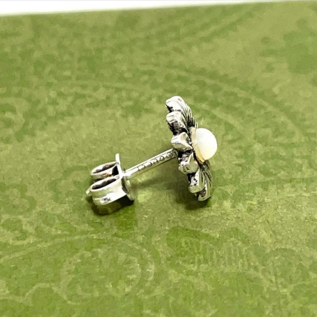 本日最終【極美品】グッチ　フラワーモチーフピアス片耳　925 メンズ/レディース