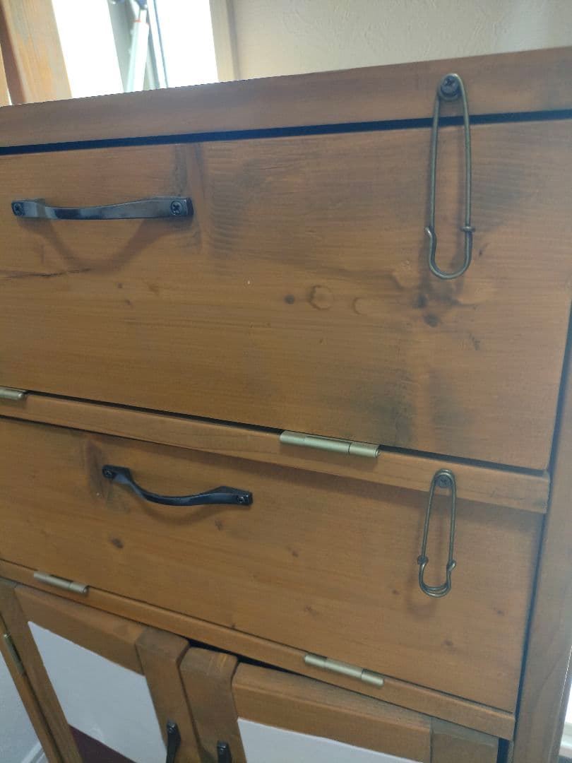 アンティークハンドメイドキャビネットDIYチェストレトロ引き取り