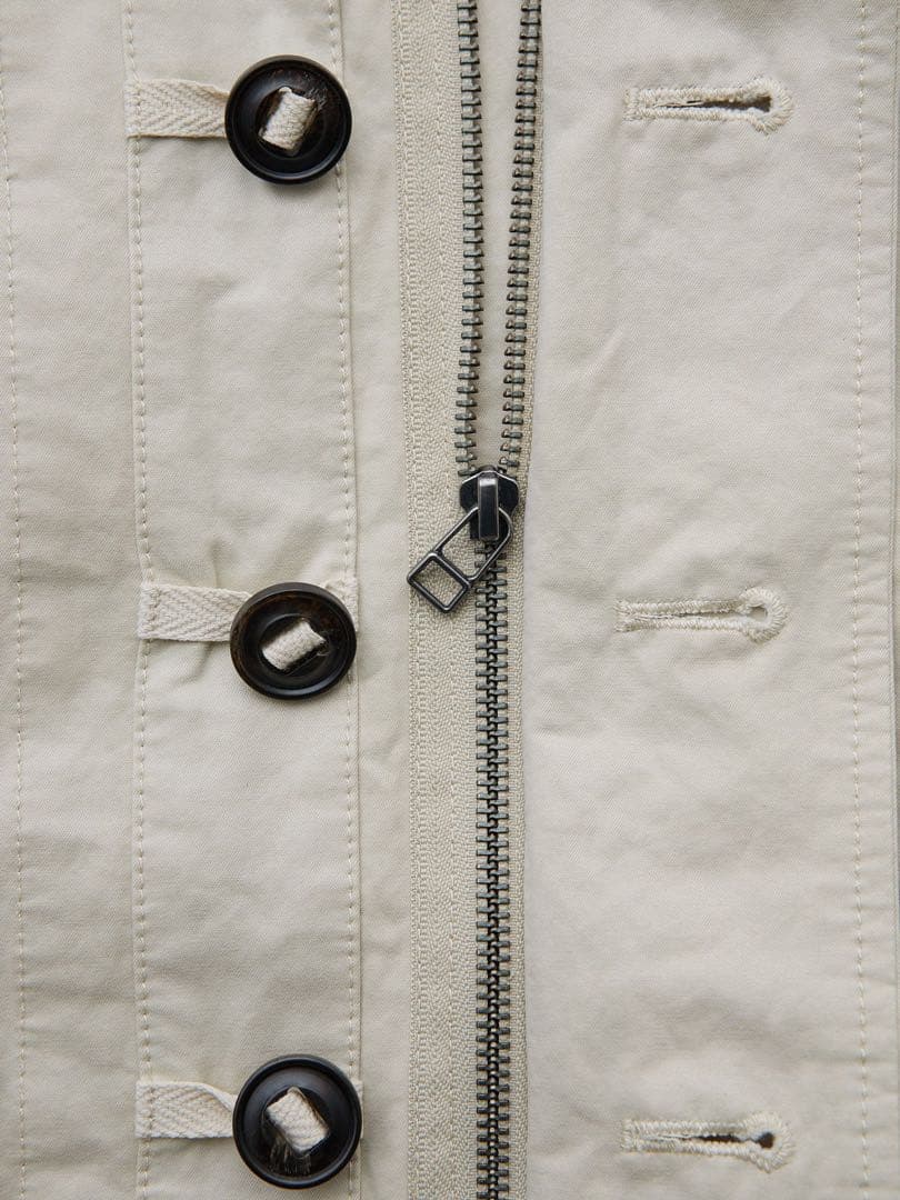 crewre ピーチスキンモッズコート ecru サイズ1