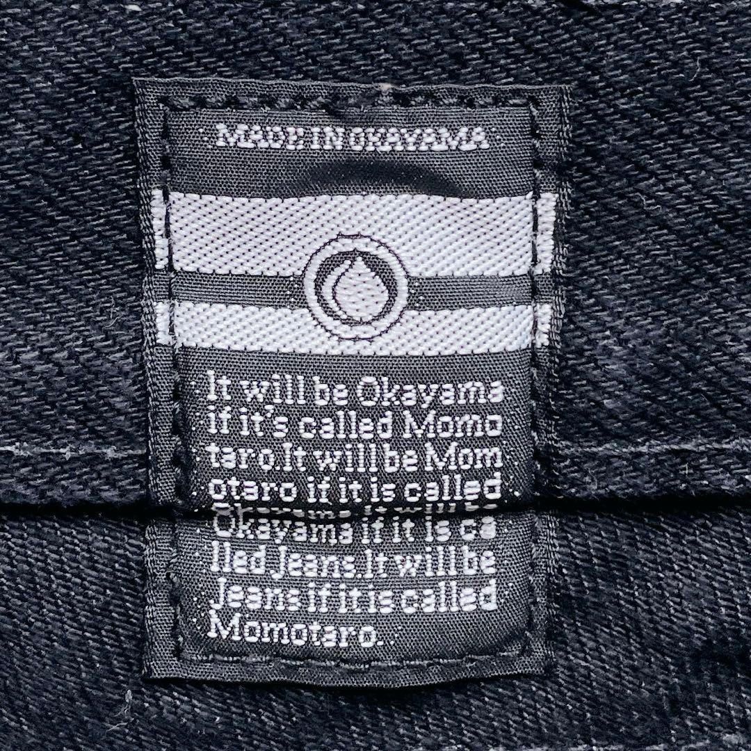 桃太郎ジーンズ ペインターデニム W34 ブラック デニムパンツ ジーンズ