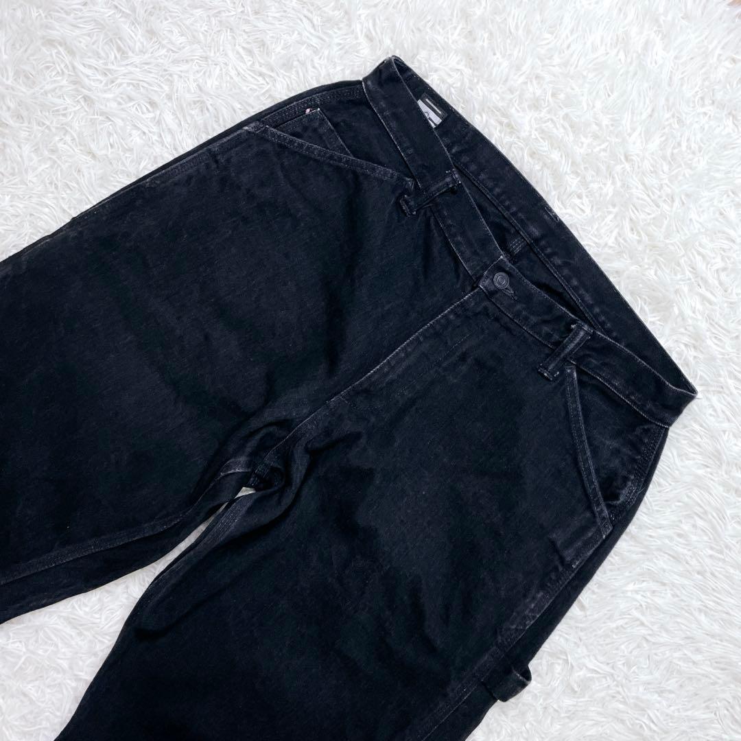 桃太郎ジーンズ ペインターデニム W34 ブラック デニムパンツ ジーンズ