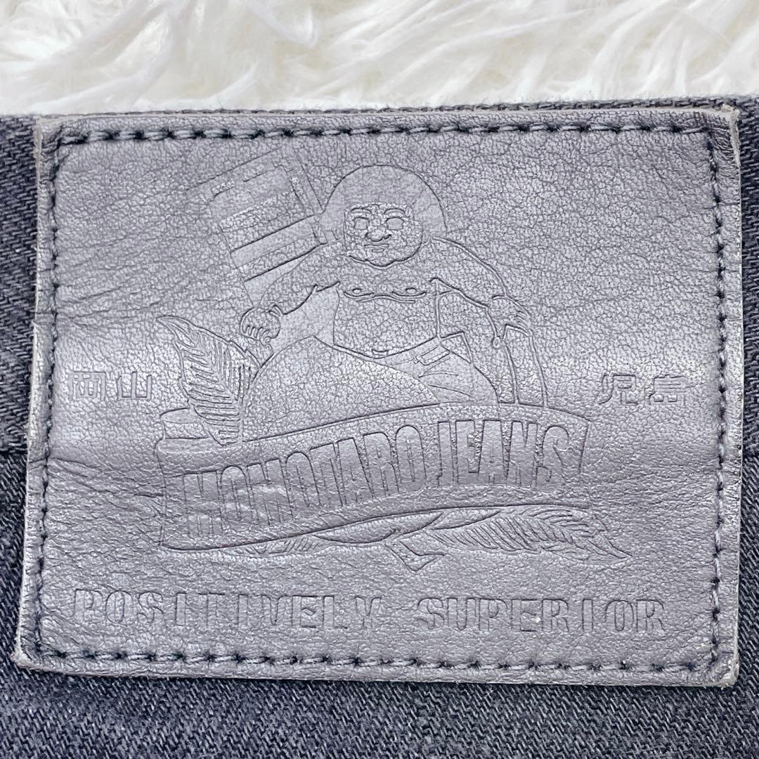 桃太郎ジーンズ ペインターデニム W34 ブラック デニムパンツ ジーンズ