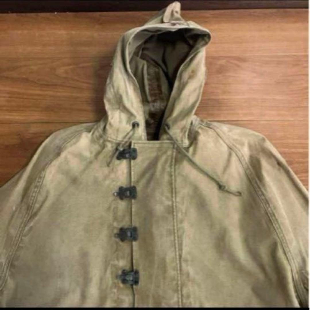 40s 米軍　実物　初期型USN デッキ　レインパーカー　L相当②送料無料