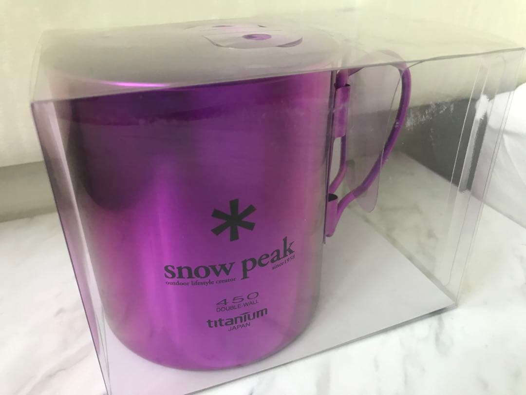  Peak海外限定販売チタンマグ 450シングルウォール・パープル☆新品