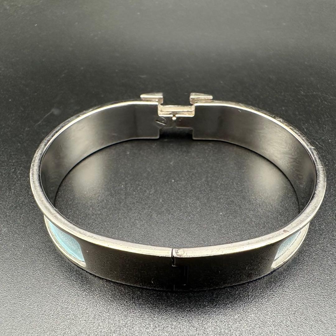 人気✨　エルメス　バングル　ブレスレット　Hクリック　 シルバー　886