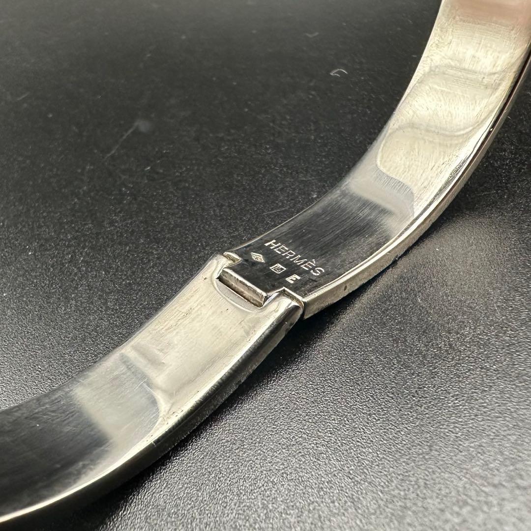 人気✨　エルメス　バングル　ブレスレット　Hクリック　 シルバー　886