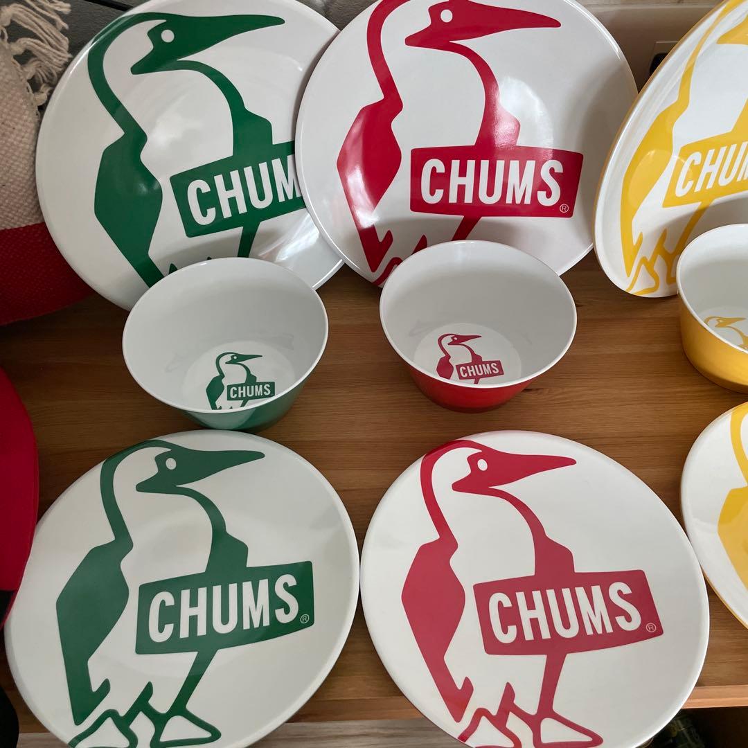 CHUMS 食器セット 12点チャムス【廃盤品】メラミンディッシュ食器値下げ