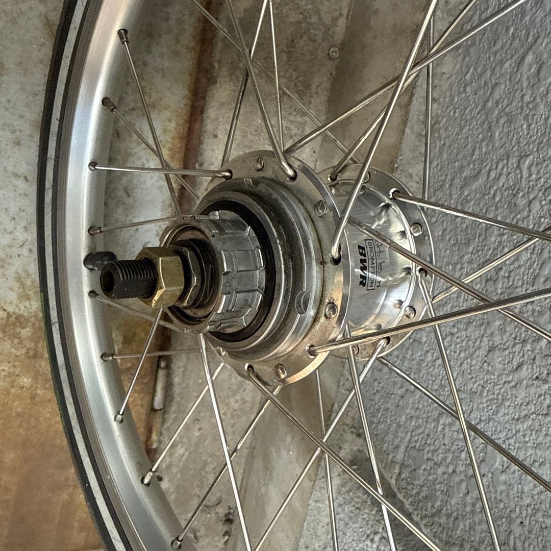 ブロンプトン　前後ホイール フリーハブ付き