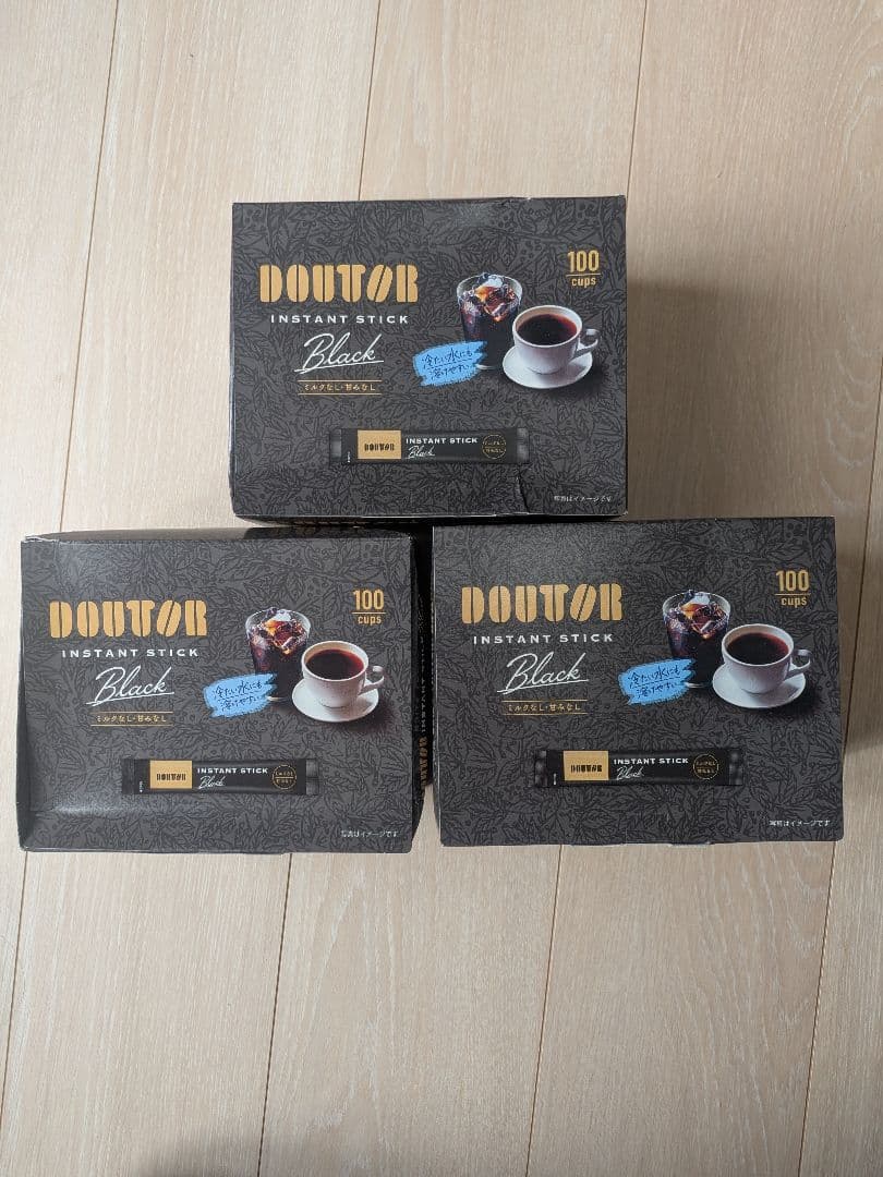 【訳あり】ドトール インスタントスティック ブラック 100本入り3箱セット