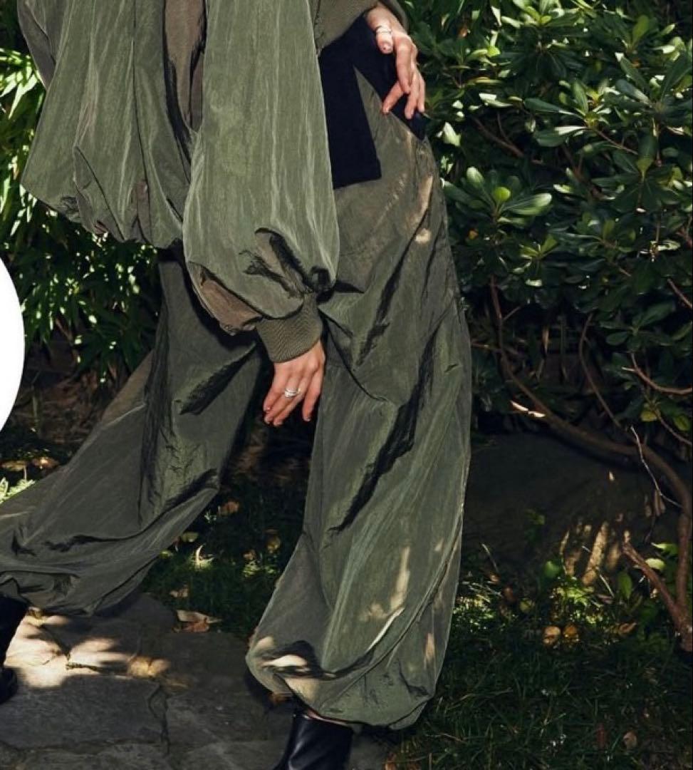 OMMO バルーンギャザーパンツ　un3d