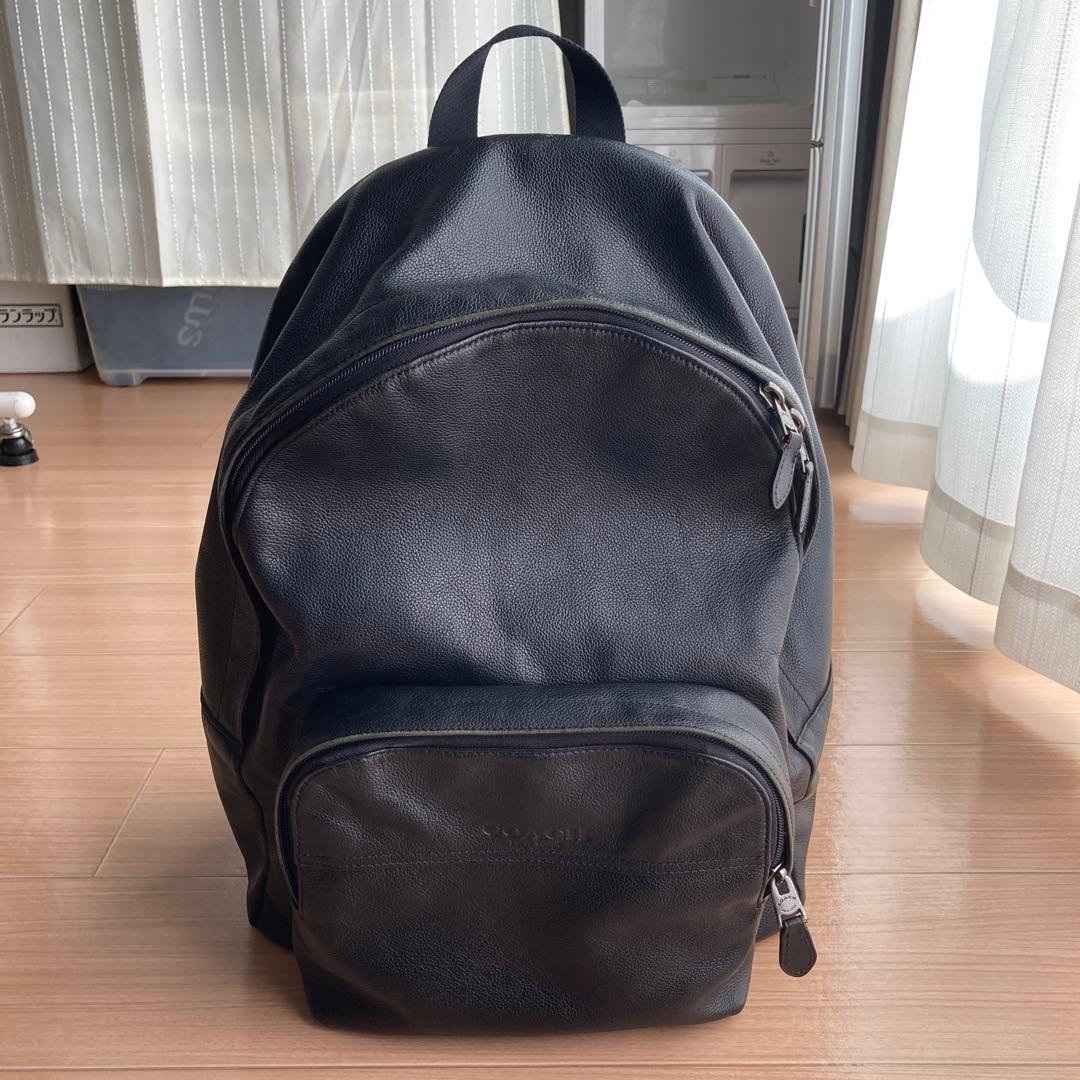 COACH　ヒューストン　バックパック　シボレザー　黒