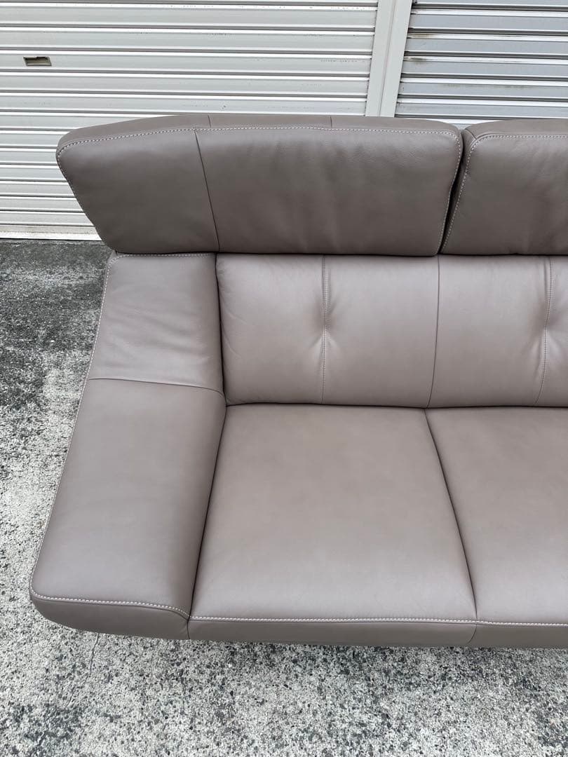 カリモク ZU46モデル 3人掛けソファ 本革ソファ 極美品　junyun