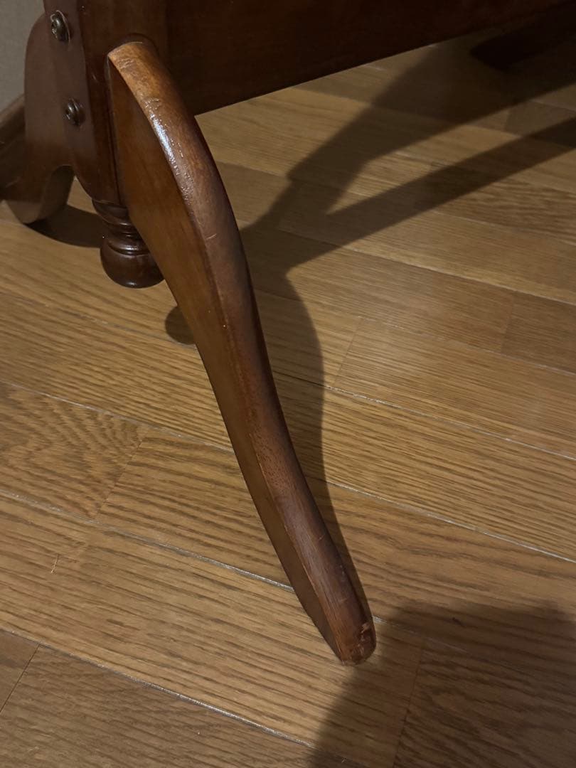 英国クラシック 北欧レトロ 木製 脚付き スタンドミラー 全身鏡 古家具　猫脚