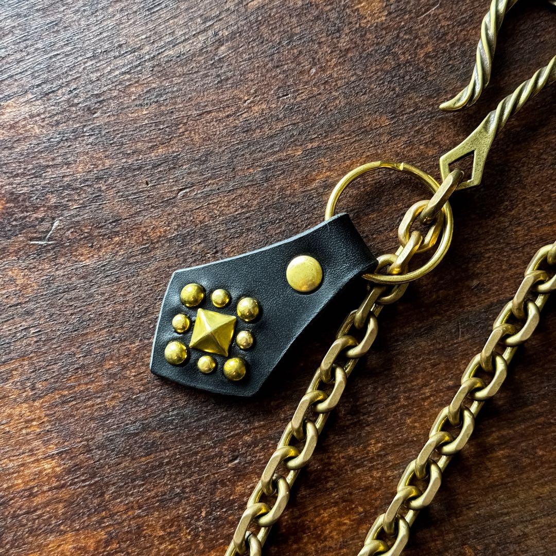 ウォレットチェーン ブラス45cmツイストフック