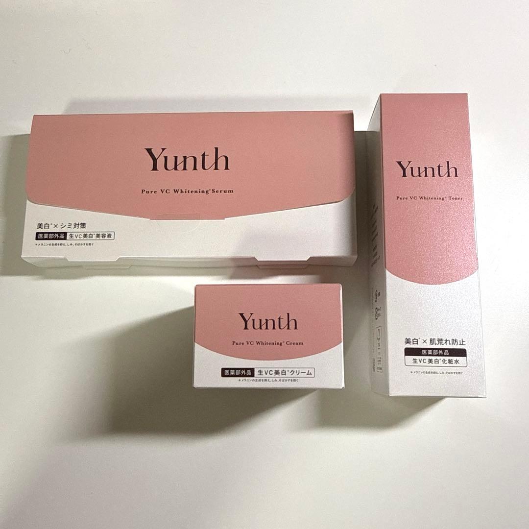 【未開封】Yunth 美白美容液・化粧水・クリーム　セット