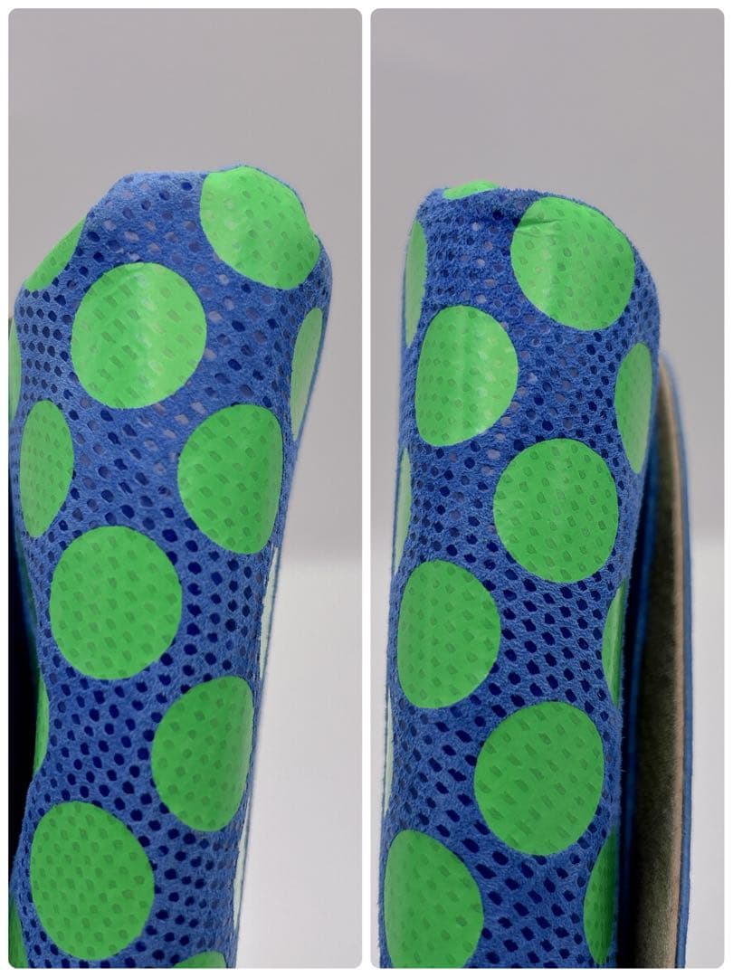 極美品 carmine カーマイン ロングウォレット 長財布 本革 ネオンドット